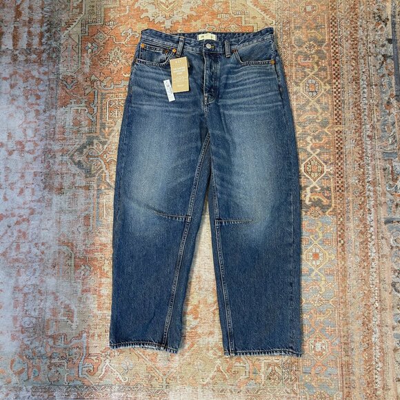 NWT Madewell Darted Barrel-Leg Jean in Irmo Wash - Picture 6 of 6